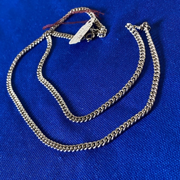 Agem I Sterling Silver Curb Neck Chain 18" - Picture 10 of 16